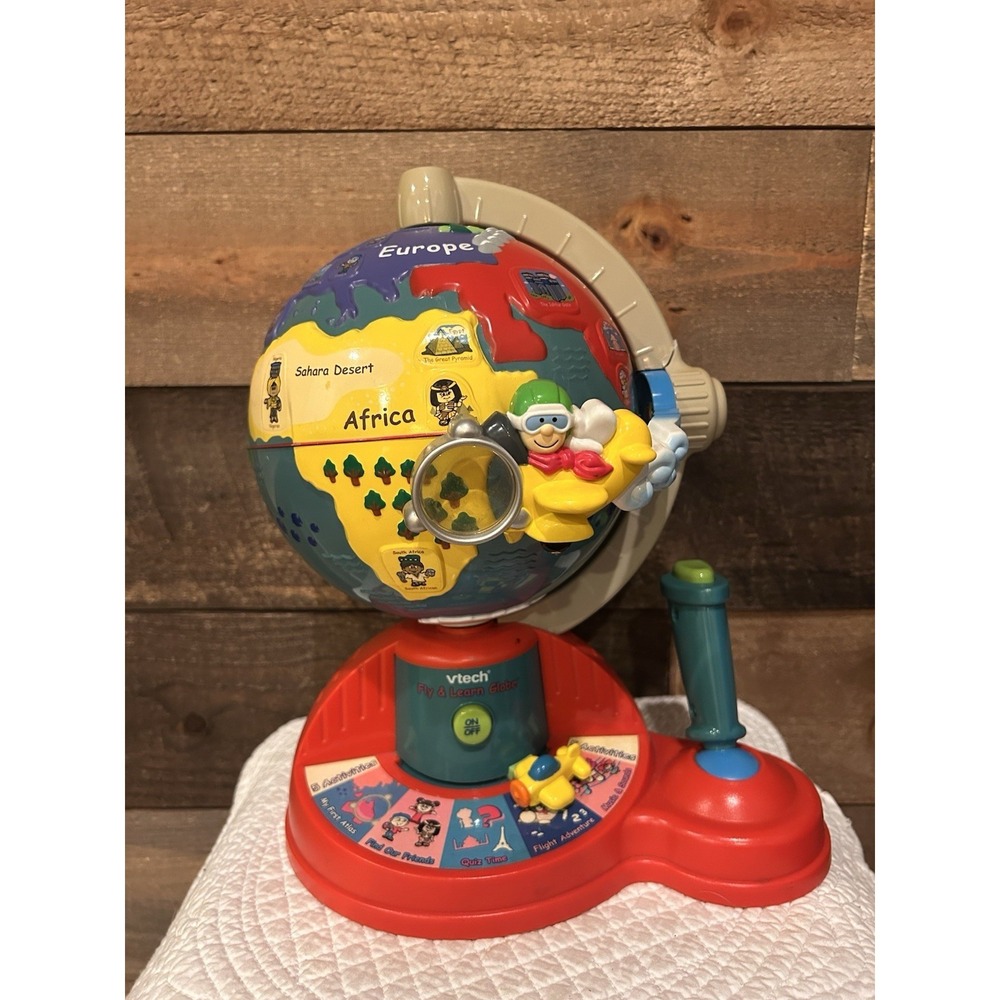 VTech Learn And Fly Adventure Globe Atlas Children Educational Interactive Map